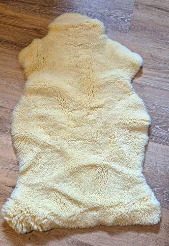 Echtes lammfell beige - echtes,